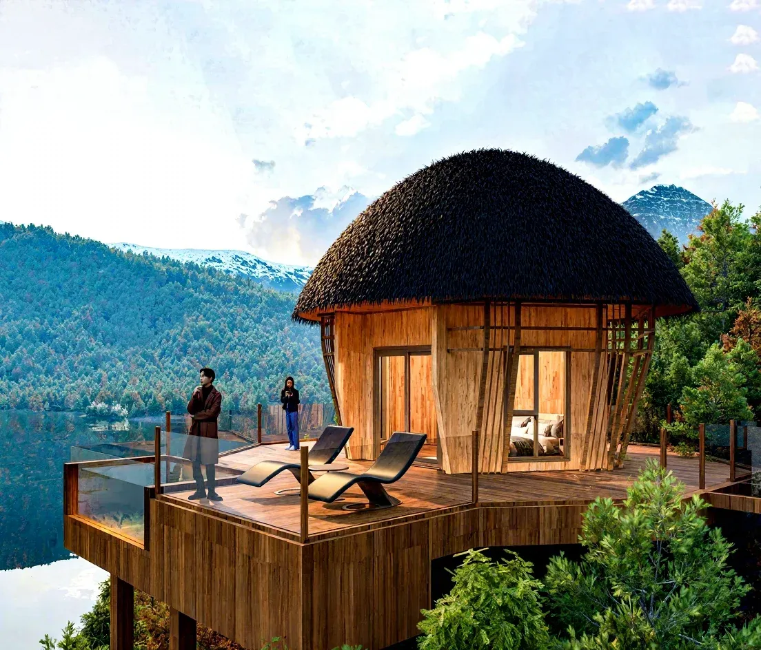 Modern Aluminum Tree House with Waterproof Design for Luxury Forest Resort and Nature Retreat