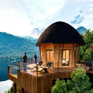 Modern Aluminum Tree House with Waterproof Design for Luxury Forest Resort and Nature Retreat