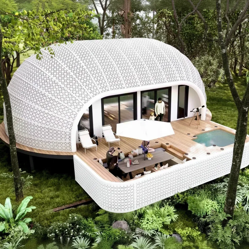 Ready-Made Prefabricated Modular Steel Structure Eco-friendly Fast Install Modern Design Homes for Office Building Villa