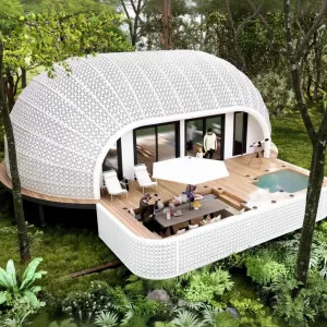 Ready-Made Prefabricated Modular Steel Structure Eco-friendly Fast Install Modern Design Homes for Office Building Villa