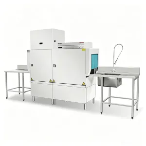 Peralatan Terintegrasi Pengeringan Cuci Terowongan Kapasitas Besar Untuk Dapur
