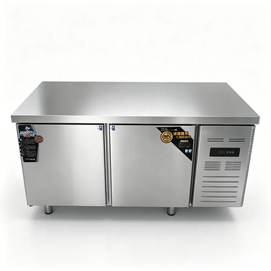 โต๊ะปรับแต่งตู้เย็นสำหรับงานหนักพร้อมระบบควบคุมอุณหภูมิแบบดิจิตอล