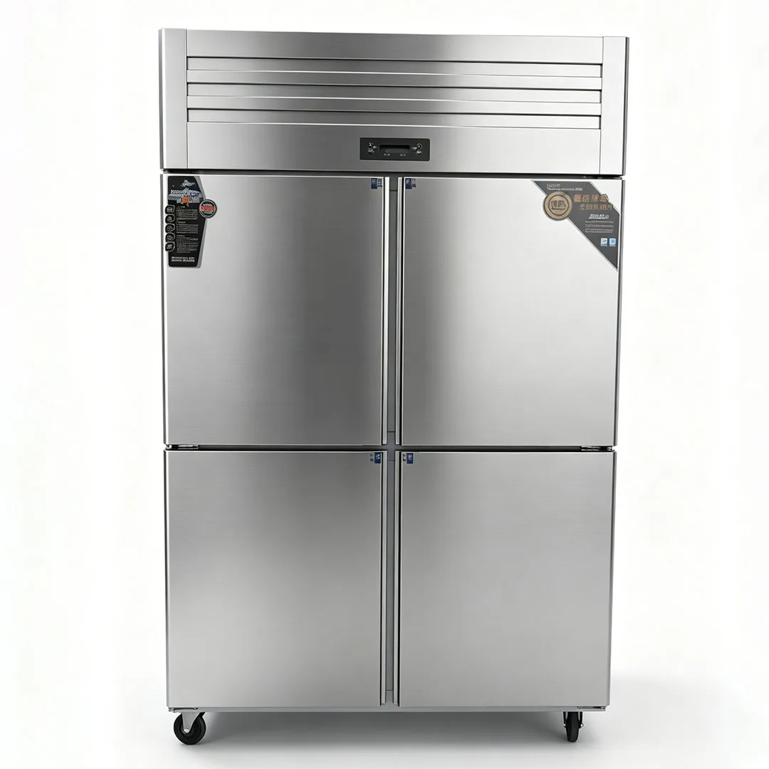 ตู้เย็นสี่ประตูตู้แช่แข็งประหยัดพลังงาน