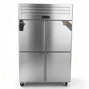 ตู้แช่แข็งตู้เย็นสี่ประตูทนทานพร้อมความเย็นที่เสถียร