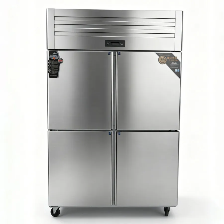 ตู้เย็นสี่ประตูตู้แช่แข็งประหยัดพลังงาน