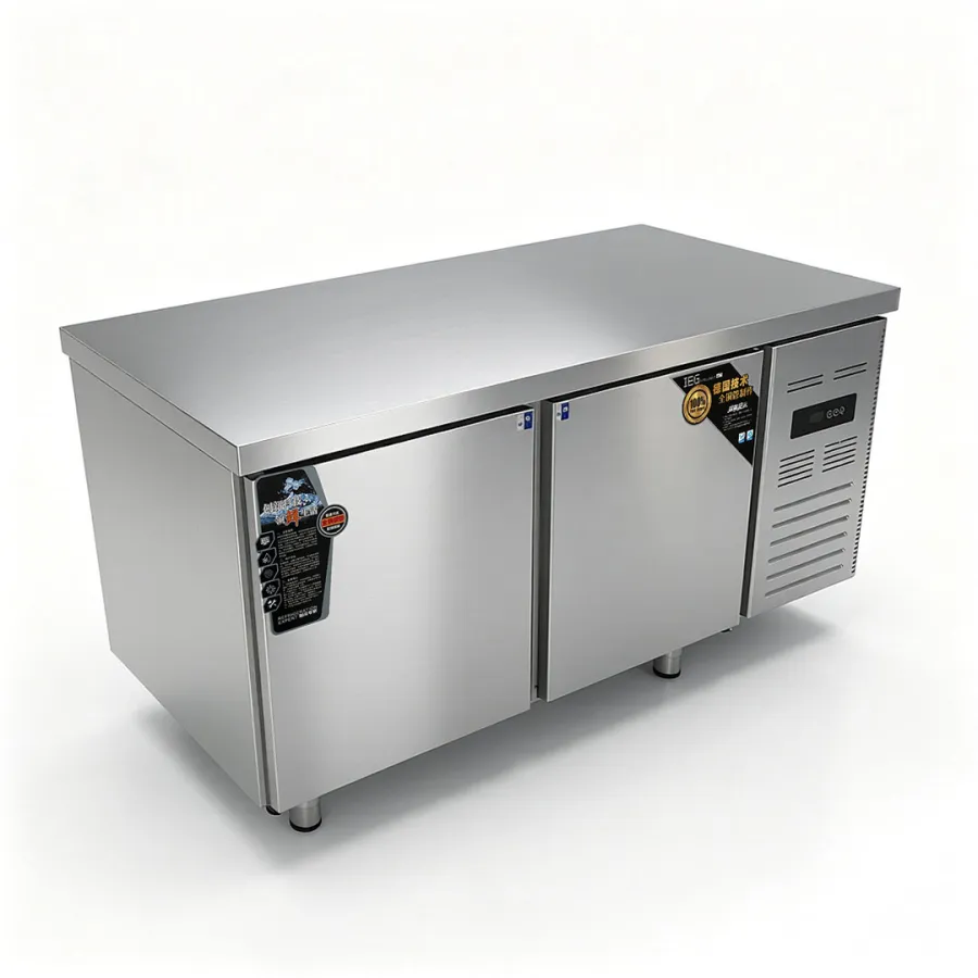 โต๊ะปรับแต่งในตู้เย็นเชิงพาณิชย์สำหรับการใช้งานในครัวระดับมืออาชีพ