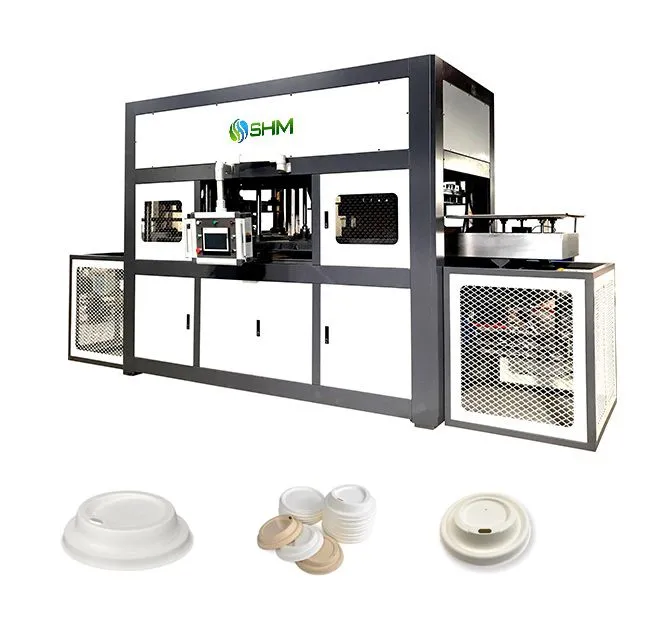 Máquina para fabricar vajilla biodegradable