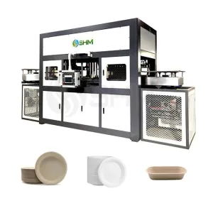 Disposable Biodegradable Sugarcane Plates Machine