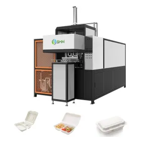 Petite machine à mouler en pâte à bagasse de canne à sucre