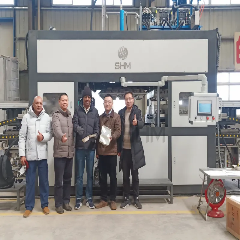 Customers visit the factory