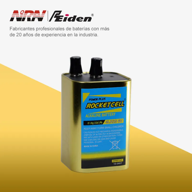 Batería alcalina 4LR25-6V