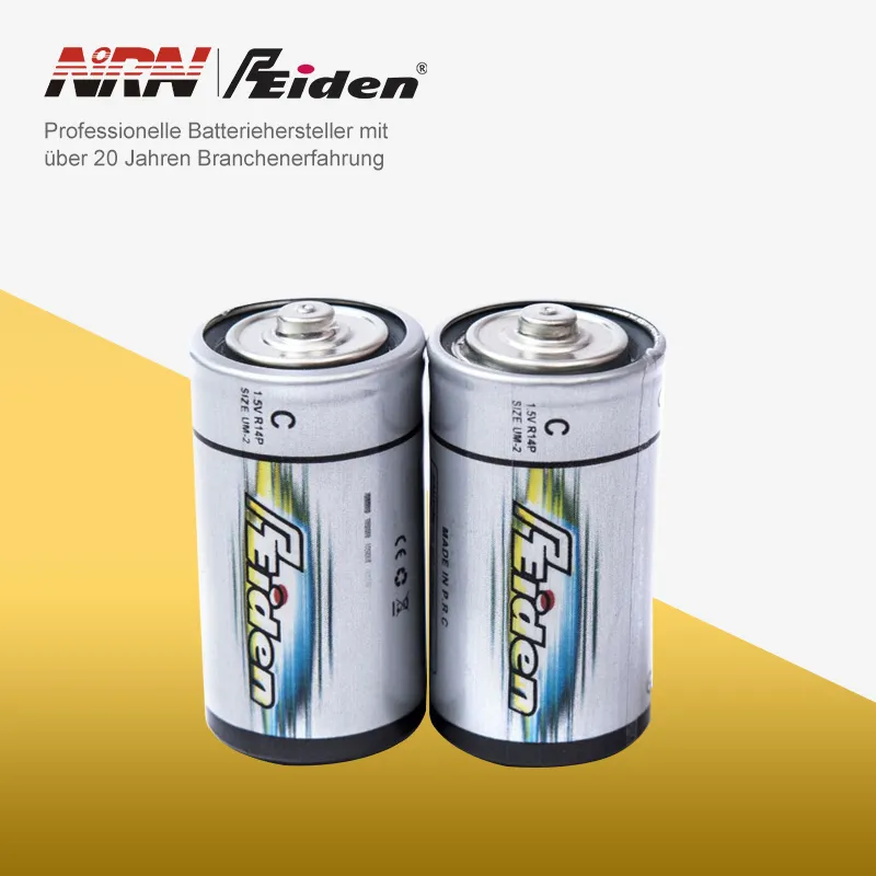 AA -Batterie (R14, ebenfalls als Größe C erhältlich)