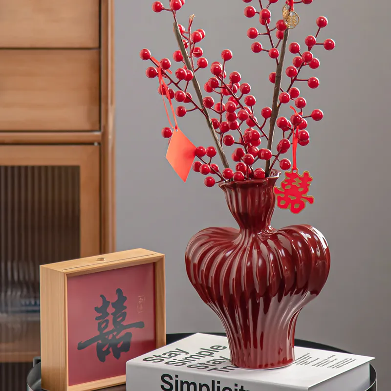 Moden Desktop Decoration Living Room Ceramic Flower Vase for Home