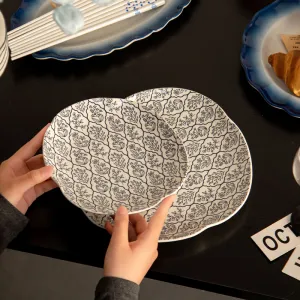 Premium Chinese Porcelain Plates and Bowls Neo-Chinese Ceramic Dishes