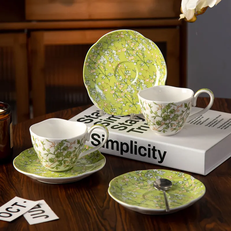 Irregular Flower Coffee Cups Hand Pinched Ins Korean Style Oatmeal Breakfast Milk Cup Ceramic Mugs