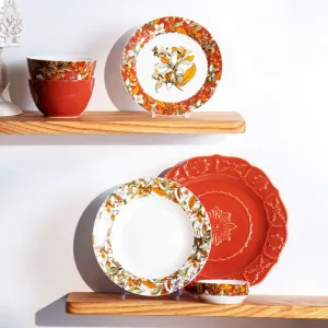 Porcelain Dinnerware Set Restaurant Crockery Floral Dinner Sets