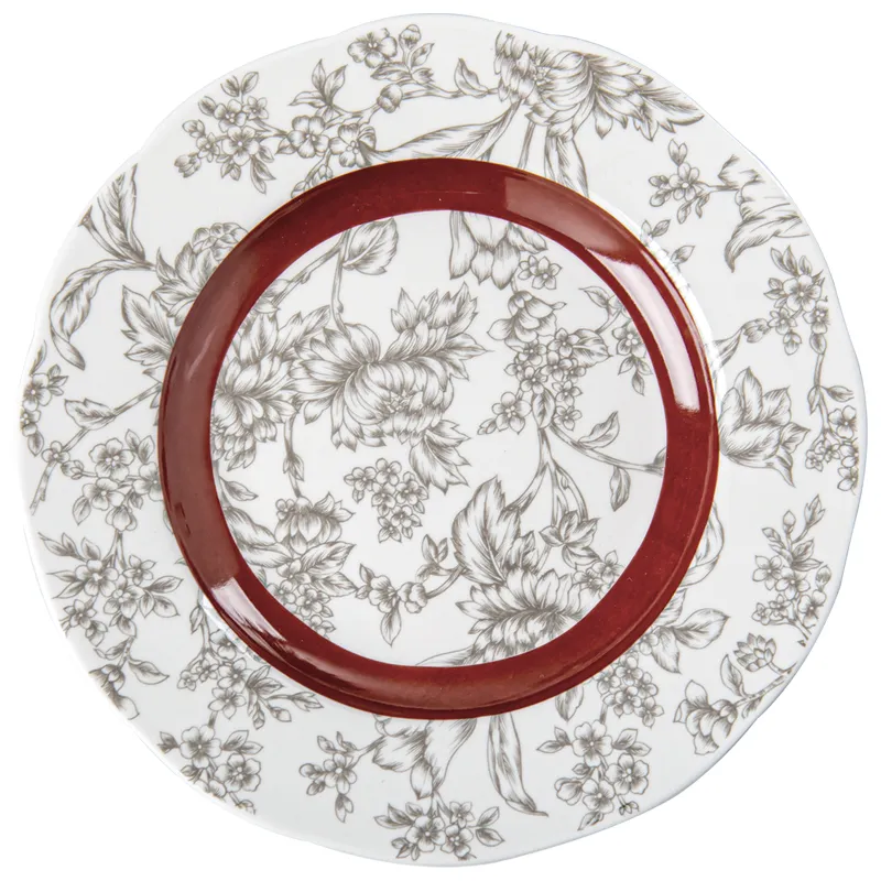 Luxury Porcelain Tableware Ceramic Dining Plate