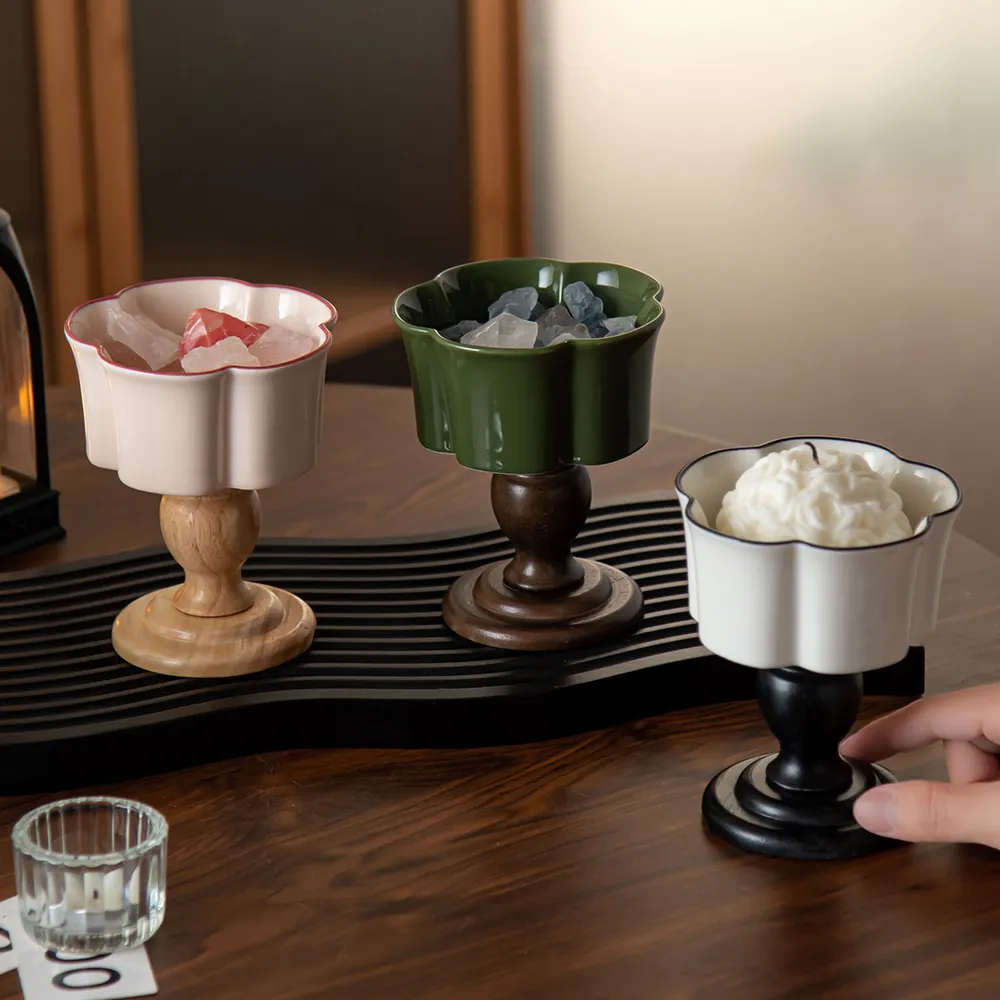 Aromatherapy Burner Ceramic Oil Diffuser Candle Tealight Holder