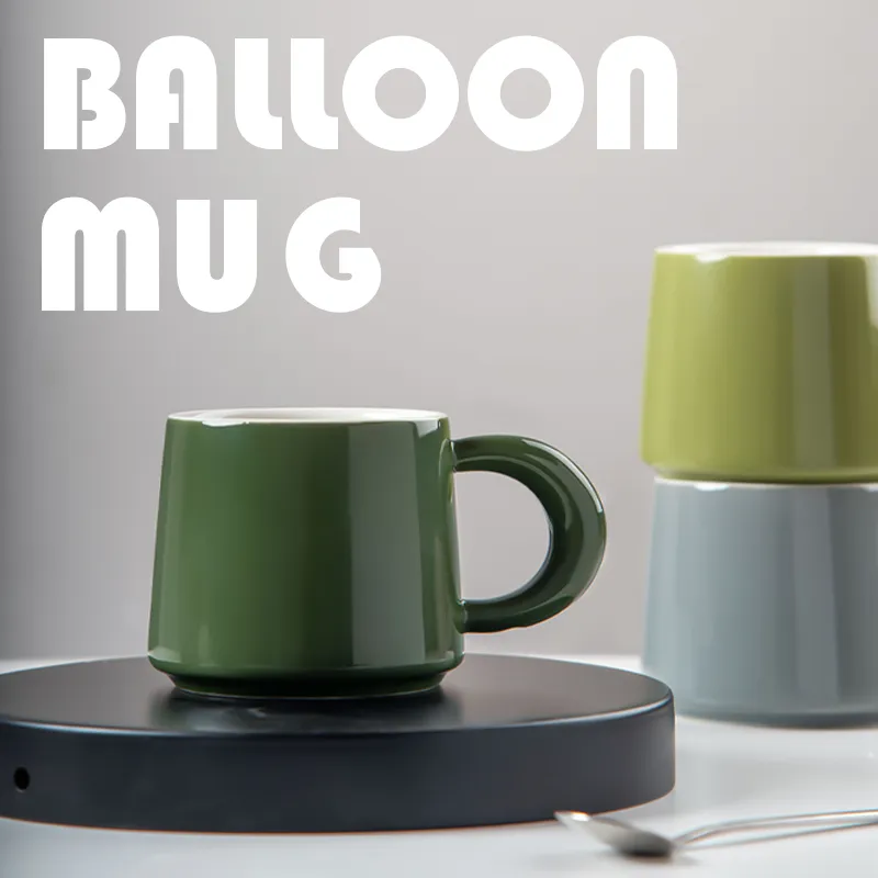 Ceramic Ceramic Coffee Mug Gift Box Set Mug Set Porcelain Water Tea Milk Mug and Saucer Coffee Cup Custom