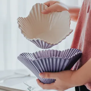 Irregular Shape Fruit Bowl Ceramic Fruit Tray Porcelain Plate