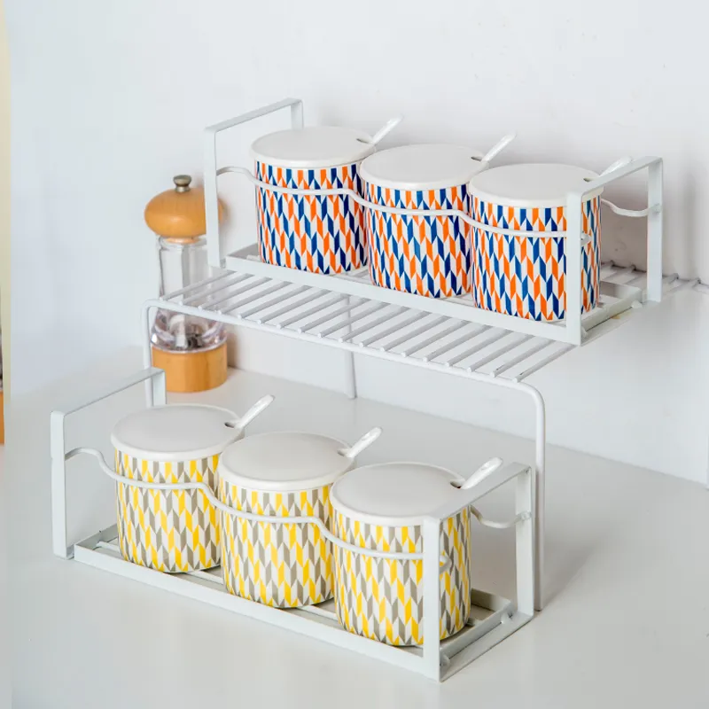 Bohemia Porcelain Spice Container Set Ceramic Seasoning Jar