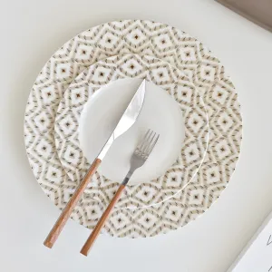 Flower Ceramic Dinner Set Vintage Porcelain Plates for Restaurant