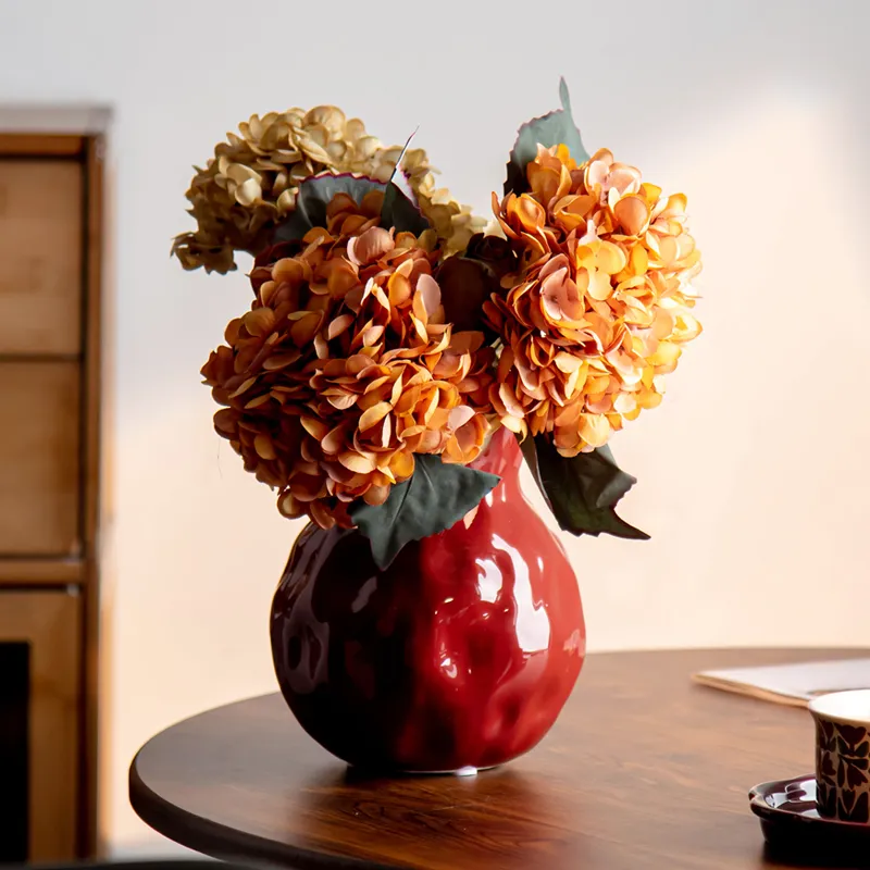 Nordic Modern Rustic Ceramic Flower Vases for Home Decoration 