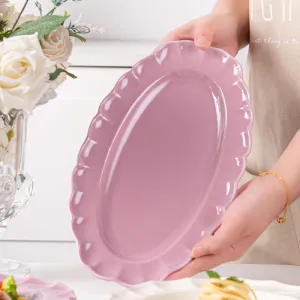 11 Inch Ceramic Oval Serving Dish Premium Ceramic Plate