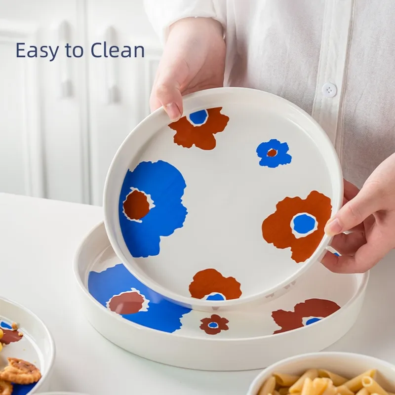 Porcelain Kitchen Ceramic Plates Sets Wholesale Decal Dinnerware
