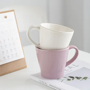 Nordic Creative Striped Mug Porcelain Coffee Cups