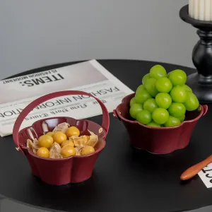 Ceramic Wedding Fruit Plate Porcelain Snack Displays Basket