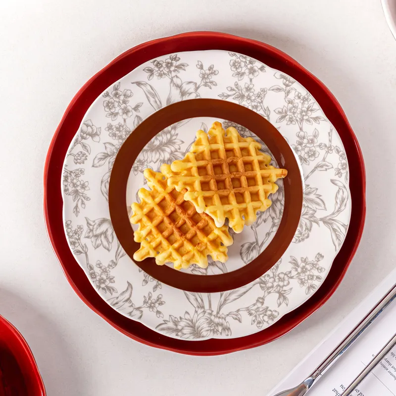 Elegant Ceramic Bowl Gift Set Dinnerware Sets Luxury Porcelain Royal Christmas Gift