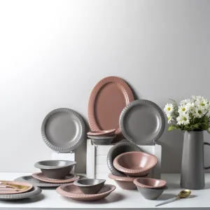 Nordic Irregular Shape Dinnerware Ceramic Dinner Set