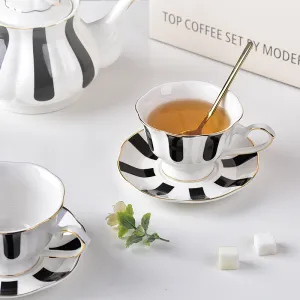 Ceramic Cup and Saucer Set Tea Cup With Spoon