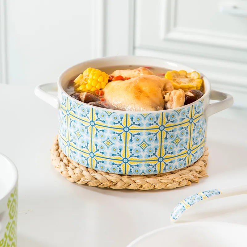 Bohemia Double Grips Noodle Salad Bowl
