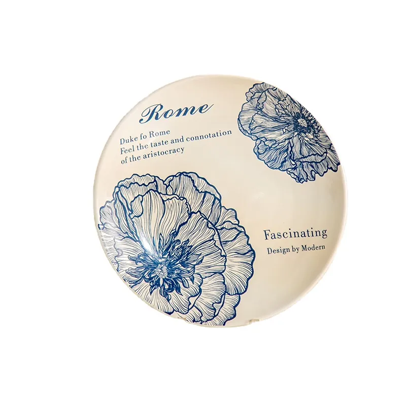 Custom Ceramic Plate Set Porcelain Hotel Dinnerware