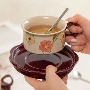 High Quality Ceramic Coffee Set With Saucer
