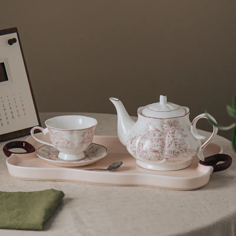 Premium European Tea Pot and Cups Set