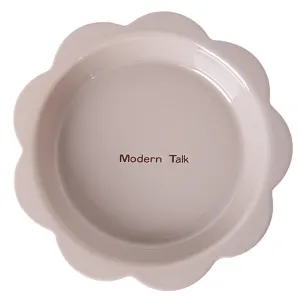 Latte Ceramic Tableware Set Flower-Edge Plates Bowls