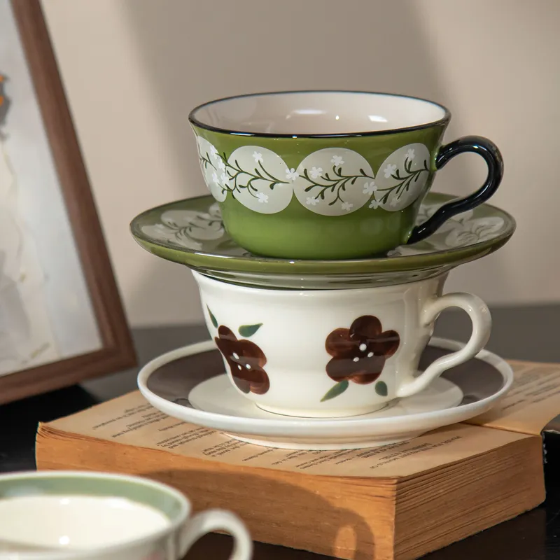 220ml European Classic Ceramic Mug Coffee Set
