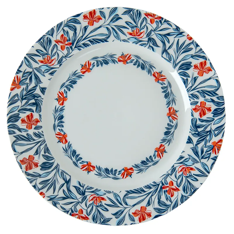 Lily Lace Coupe Dinner Plate Hand-Relief Porcelain Oven-to-Dishwasher Safe