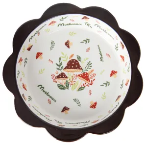 Mushroom Pattern Ceramic Dinnerware Set for Everyday Home Dining