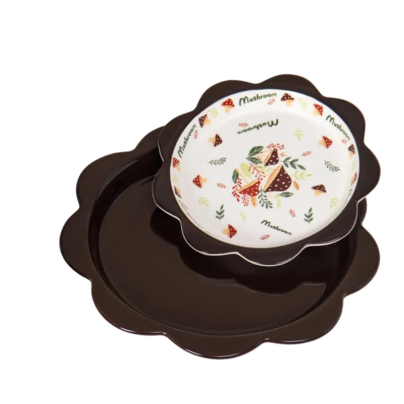 Nordic-Style Mushroom Ceramic Tableware Collection for Daily Use