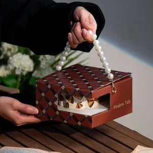 Vintage Striped Leaf Ceramic Cup Saucer Set Irregular Flower Tea Coffee Mug with Premium Gift Box
