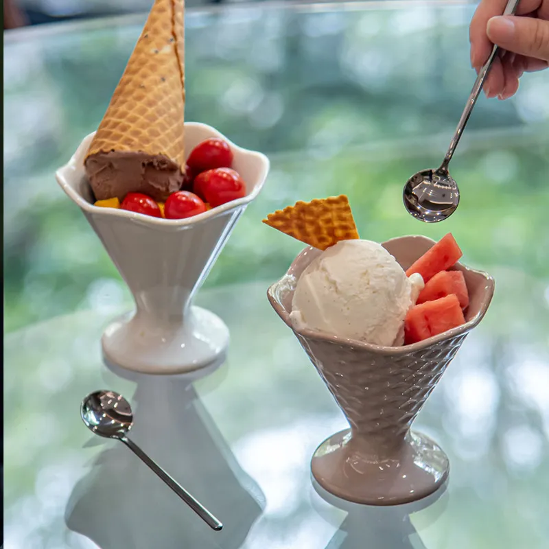 Ceramic Ice Cream Cups