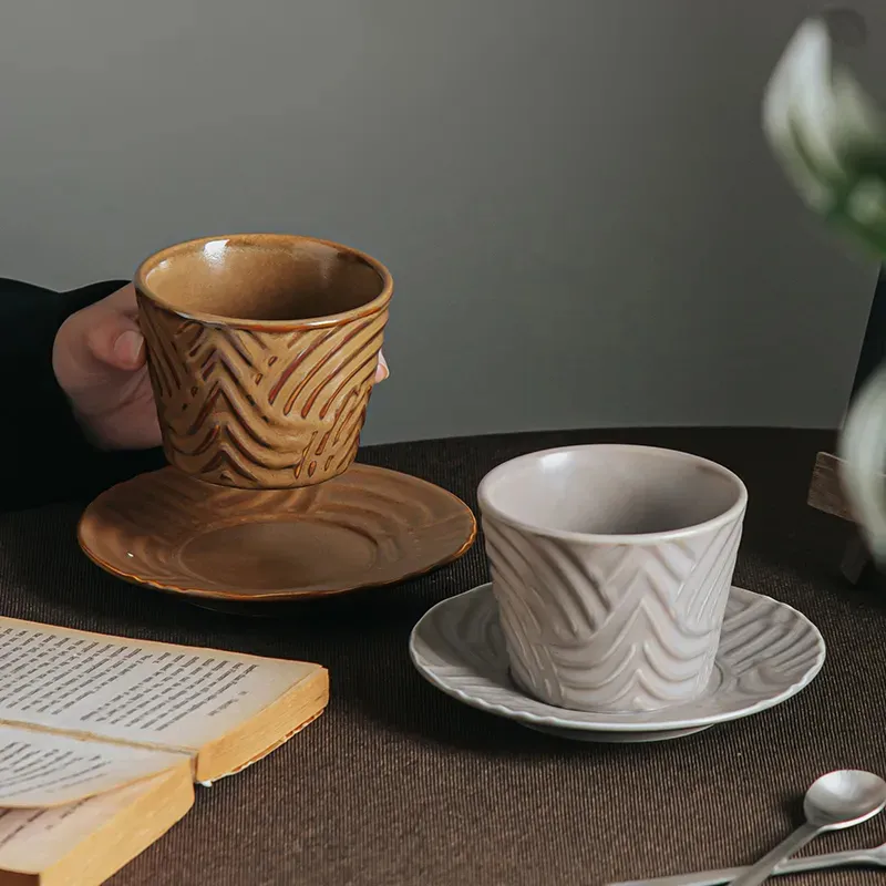 Ceramic Cup and Saucer Set