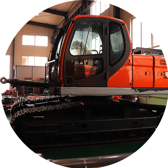 large crawler excavator