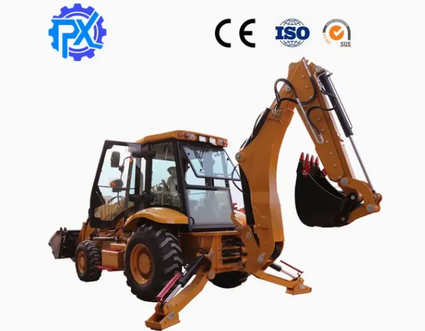 China Supplier Msingle Handle Mounted High-Performance Wheeled Backhoe Loader for Sale