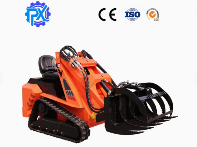 Mini Multi-Functional Loader Wheel and Mini Crawloer Backhoe Forklift for Garden