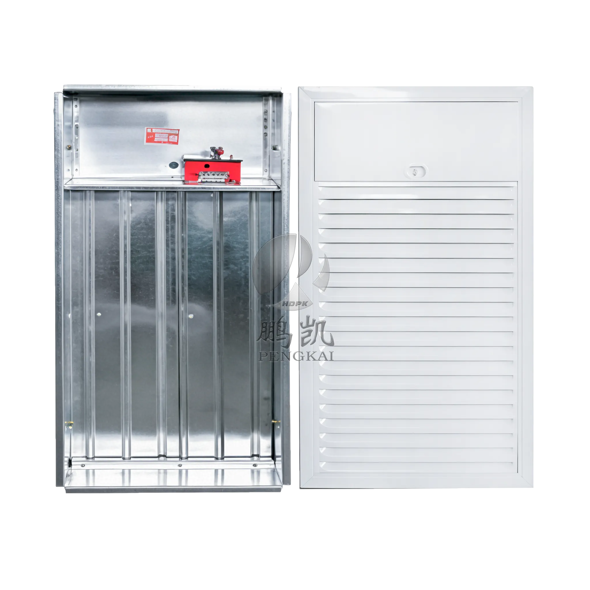 Normally Closed Pressurization Air Supply Vent for Fire Smoke Prevention Systems